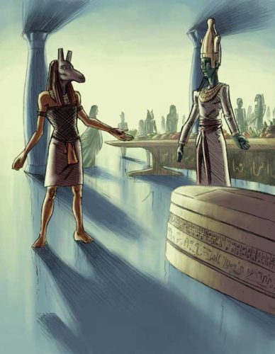 Mısır Firavun Set ve Amon Ra