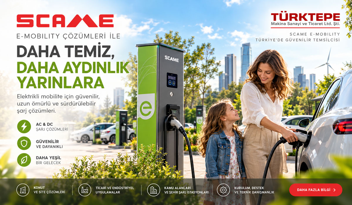 Türktepe Scame EMobility AC DC Sarj Istasyonu